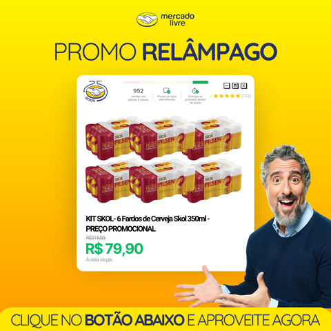 KIT SKOL - 6 Fardos de Cerveja Skol 350ml - PREÇO PROMOCIONAL - Image 1