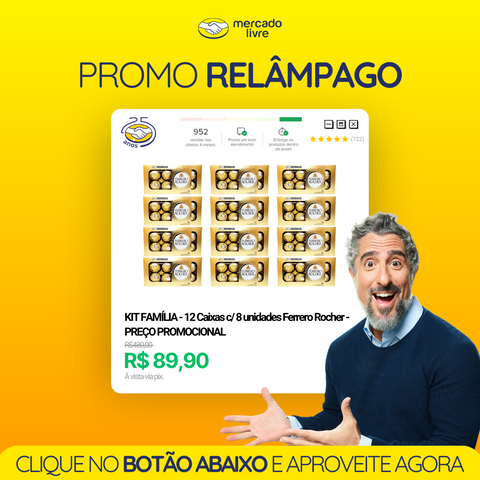 COMBO FERRERO - 12 caixas c/8 Unidades Ferrero Rocher- PREÇO PROMOCIONAL - Image 1